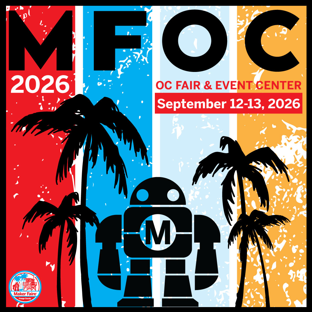 Maker Faire Orange County 2026 poster — OC Fair & Event Center, September 12-13, 2026
